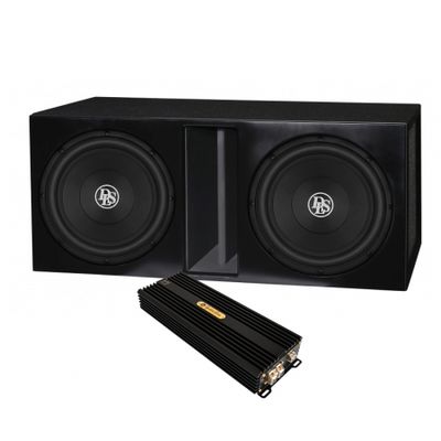 2-pakkaus DLS RCW12.D2 laatikossa Signature S1, bassopaketti