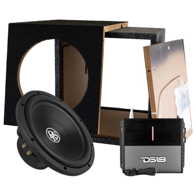 DLS Reference RCW12.D2 bassokotelo rakennussarjana vahvistimella