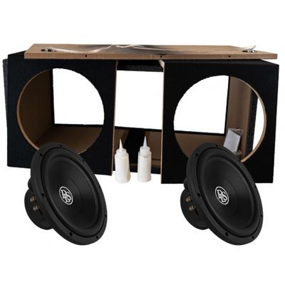 2-pakkaus DLS Reference 2x12 tuuman bassokki RCW12.D2:lla, rakennussarjana