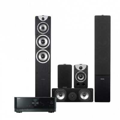 Yamaha RX-V4A & Dynavoice Magic F-7 EX 5.0 kotiteatteripaketti, musta