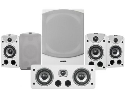 Dynavoice Magic S-4 EX Högtalarpaket 5.1 med Magic MW10, vit