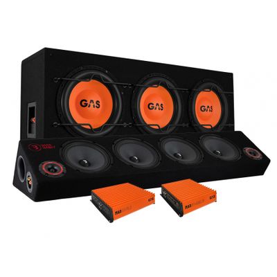 GAS MAD B1-310 peruspaketti & Play SPL84 raggarilauta loppuvahvistimella