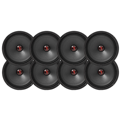 8-pakkaus Bass Habit Rebel SR165M, 6,5 tuuman keski-bassot