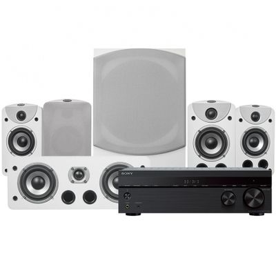 Sony STR-DH590 & Dynavoice Magic S-4 hemmabiopaket 5.1, vit