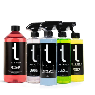 Tershine Glosspaket Deluxe, Puhdistaa