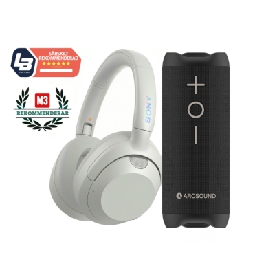 Sony ULT Wear WH-ULT900N valkoisena Arcsound EDGEn kanssa