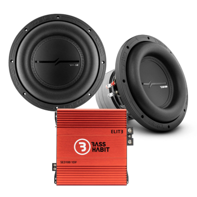 2-pack DS18 ZXI10.2D & Bass Habit SPL ELITE 3100.1D, bassopaketti