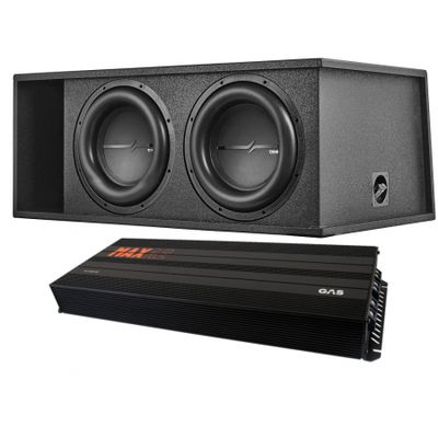 DS18 ZXI-212LD.RG GAS MAX A2-2500.1DL:llä, raskas bassopaketti