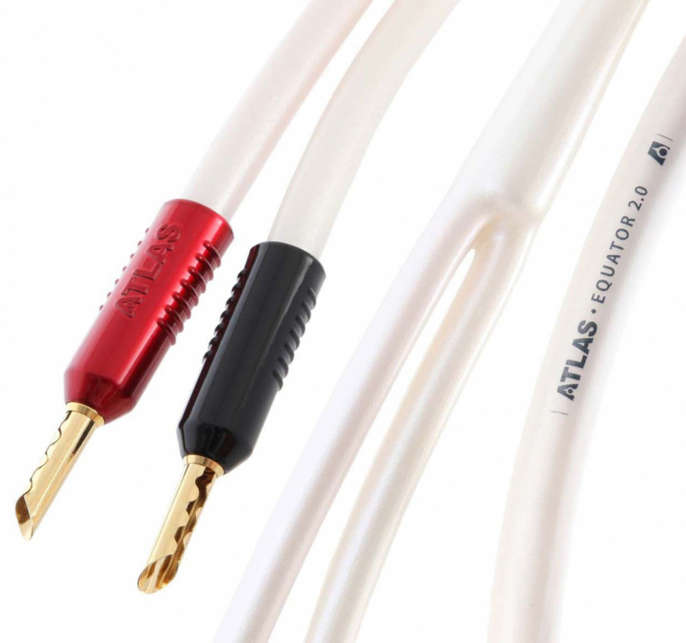 Atlas Equator Achromatic 2.0 Z, terminerad högtalarkabel stereopar 2x2 meter