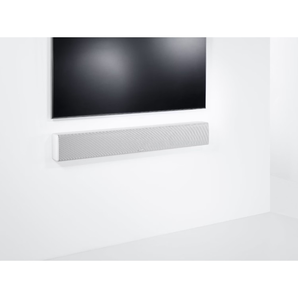 Canton DM 9, ohut soundbar virtuaalisella surroundilla, valkoinen