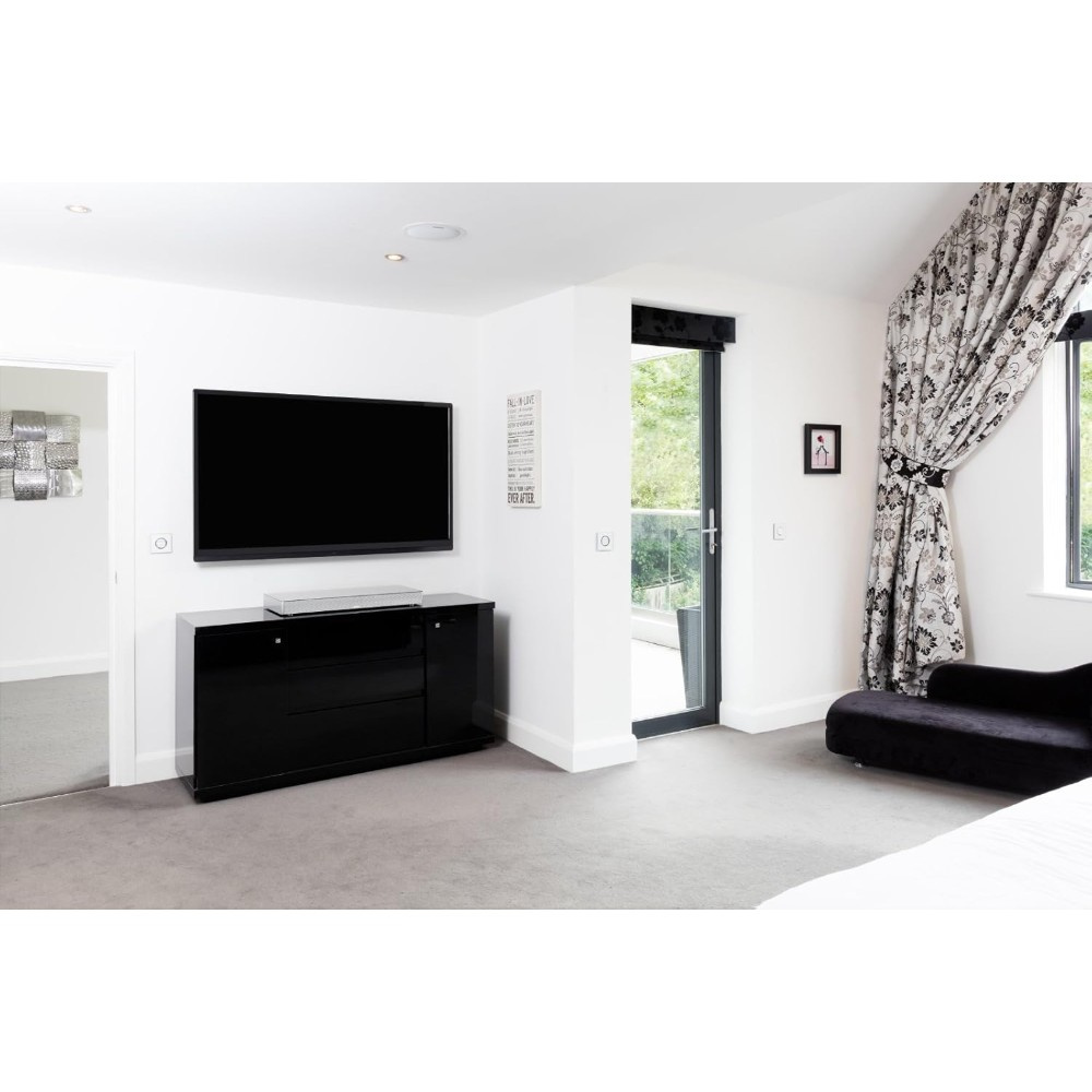 Canton DM 75 Hopea, aktiivinen TV-kaiutin, jossa on sisäänrakennettu basso