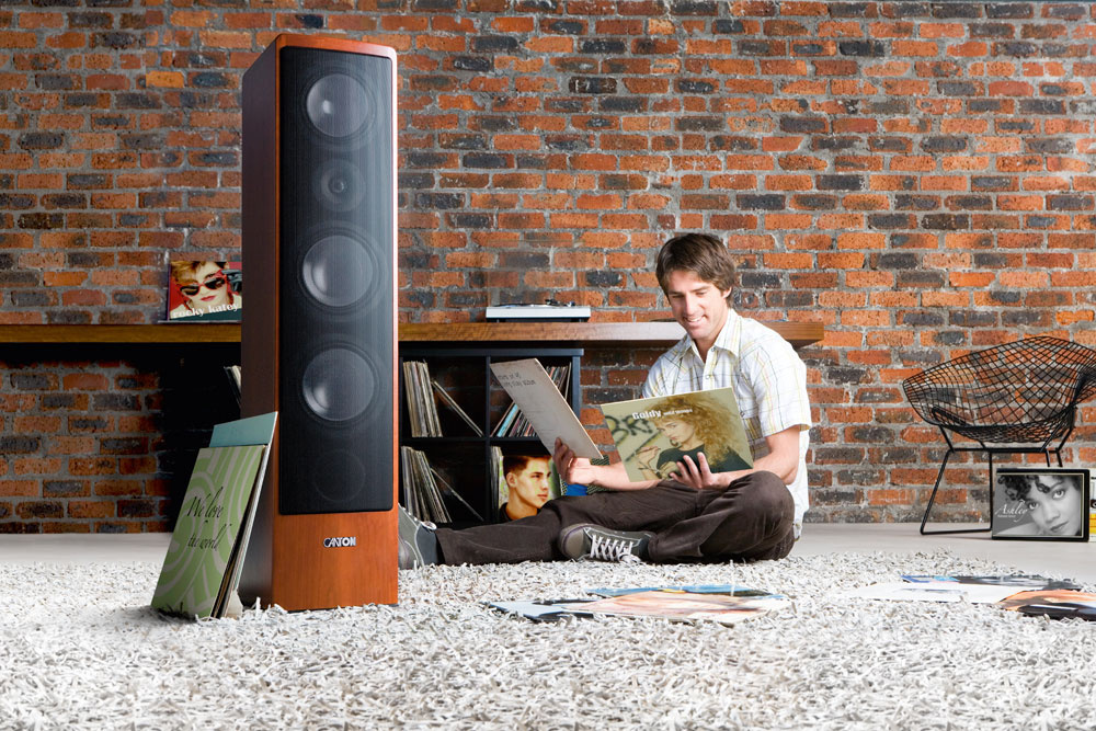 Canton Ergo 690DC golvhögtalare körsbär