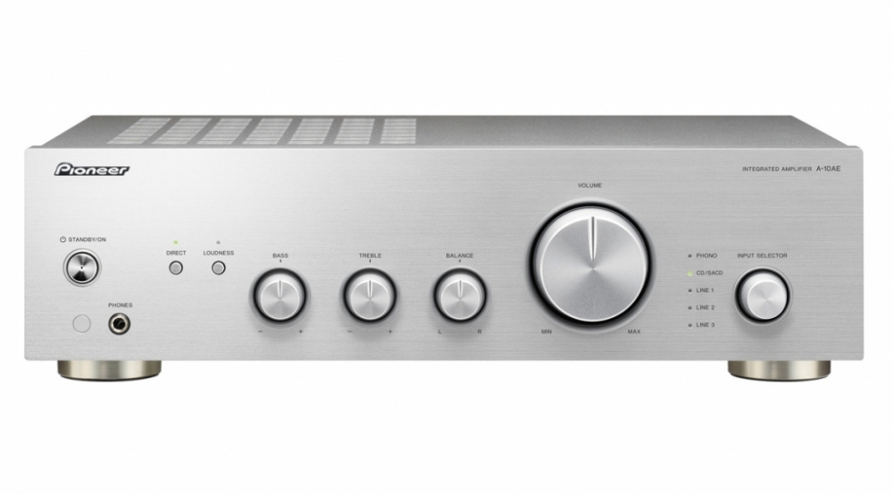 Pioneer A-10AE förstärkare, silver