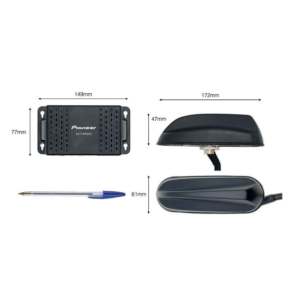 Pioneer DCT-WR204-SH, 4G-antenni/reititinpaketti asuntoautoon/asuntovaunuun	