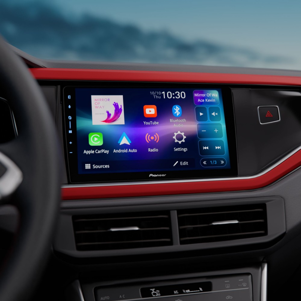 Pioneer SPH-PF97BT, 9 tuuman autosoitin langattomalla CarPlay/Android Autolla