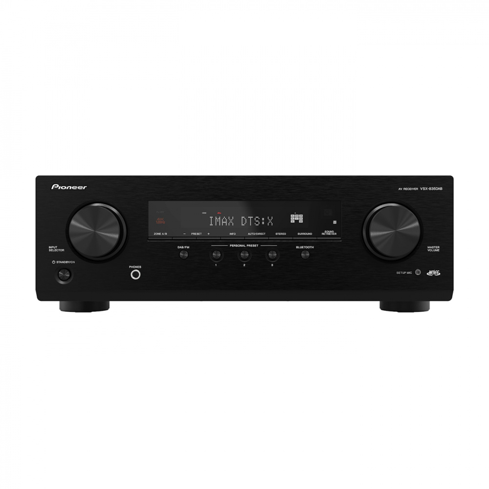 Pioneer VSX-835DAB kotiteatterivahvistin DAB-radiolla, musta
