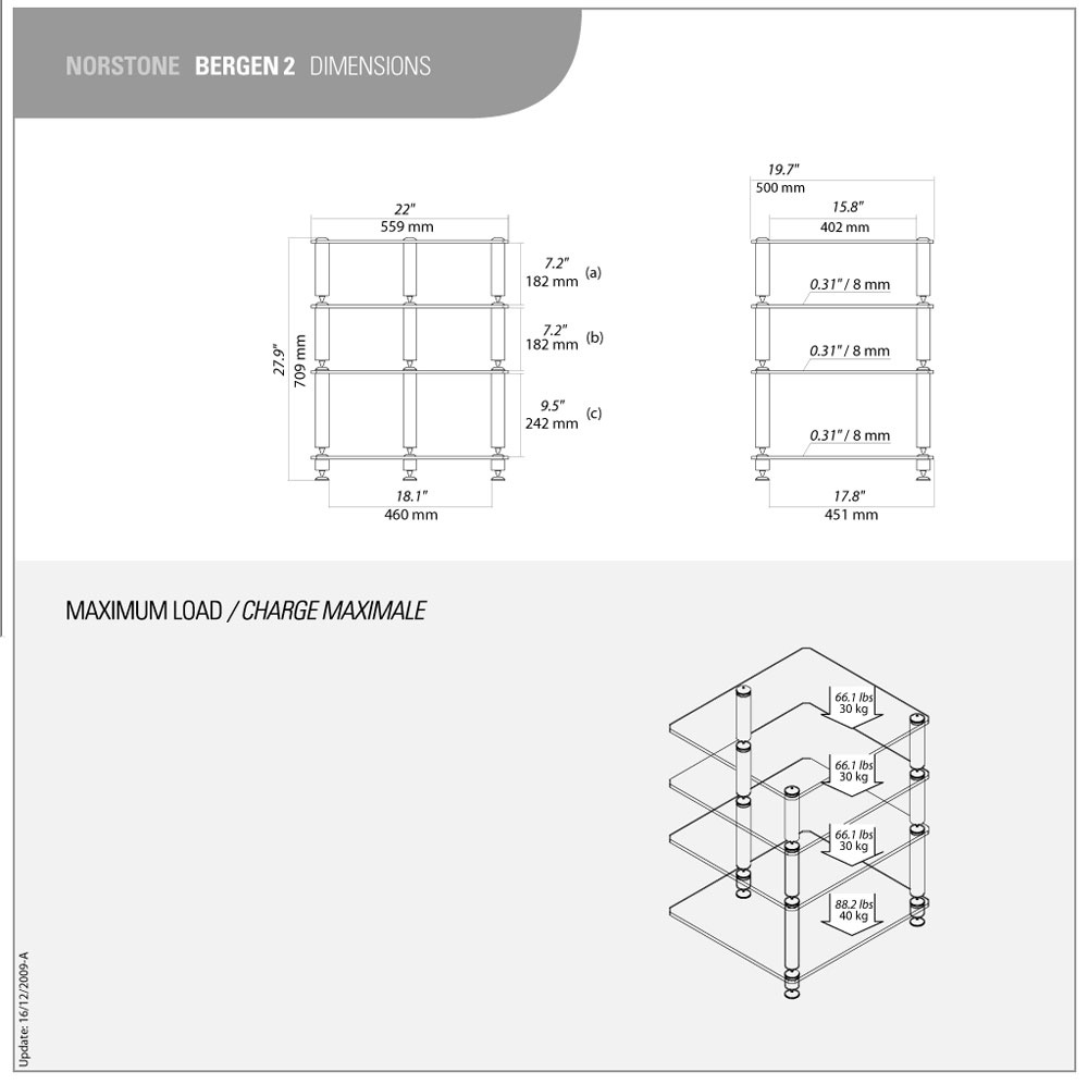 Norstone Bergen 2, Hifi-bänk