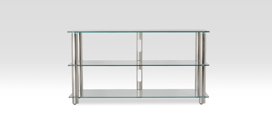 Norstone Epur 3, TV-möbel med klara glashyllor