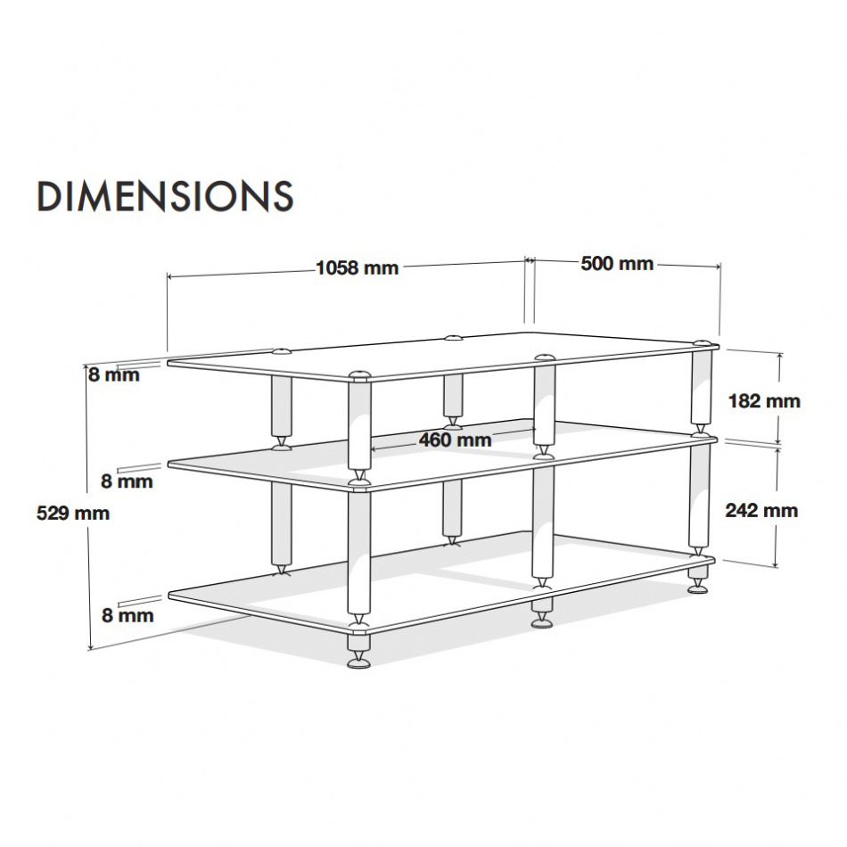 Norstone Bergen AV 2, mattamusta TV/media penkki