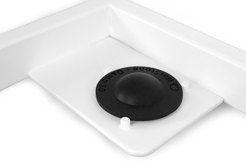 Norstone Esse WS seinähylly levysoittimelle, valkoinen/tammi