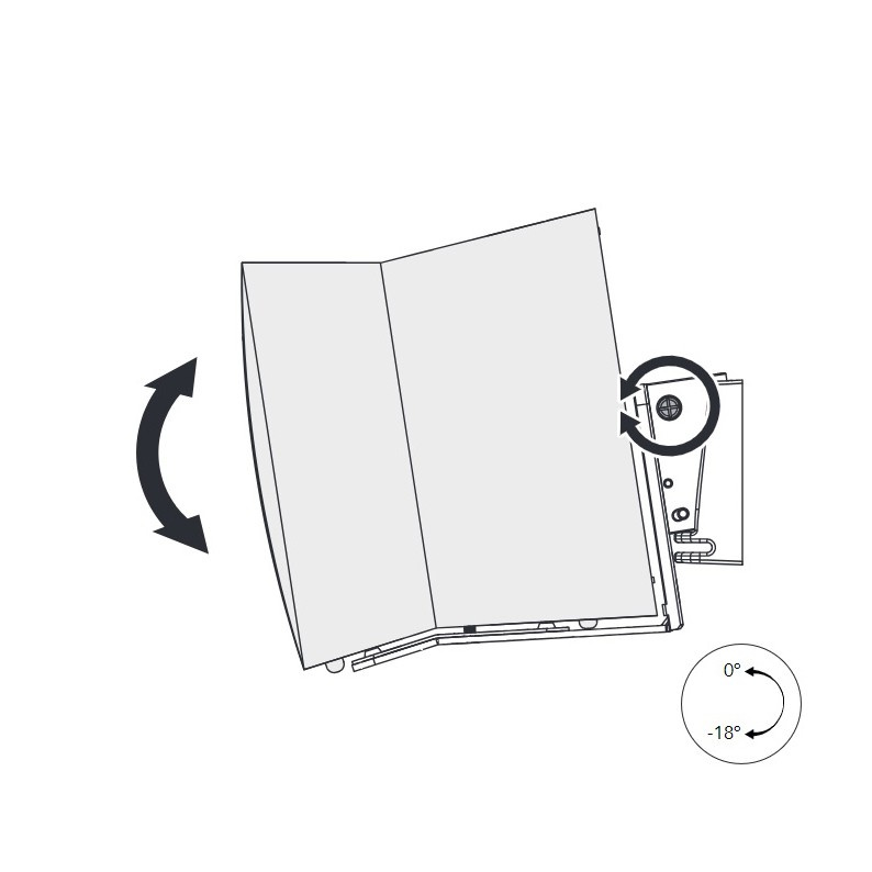 Norstone Sonos Era 300 WM kallistettava seinäkiinnike, valkoinen