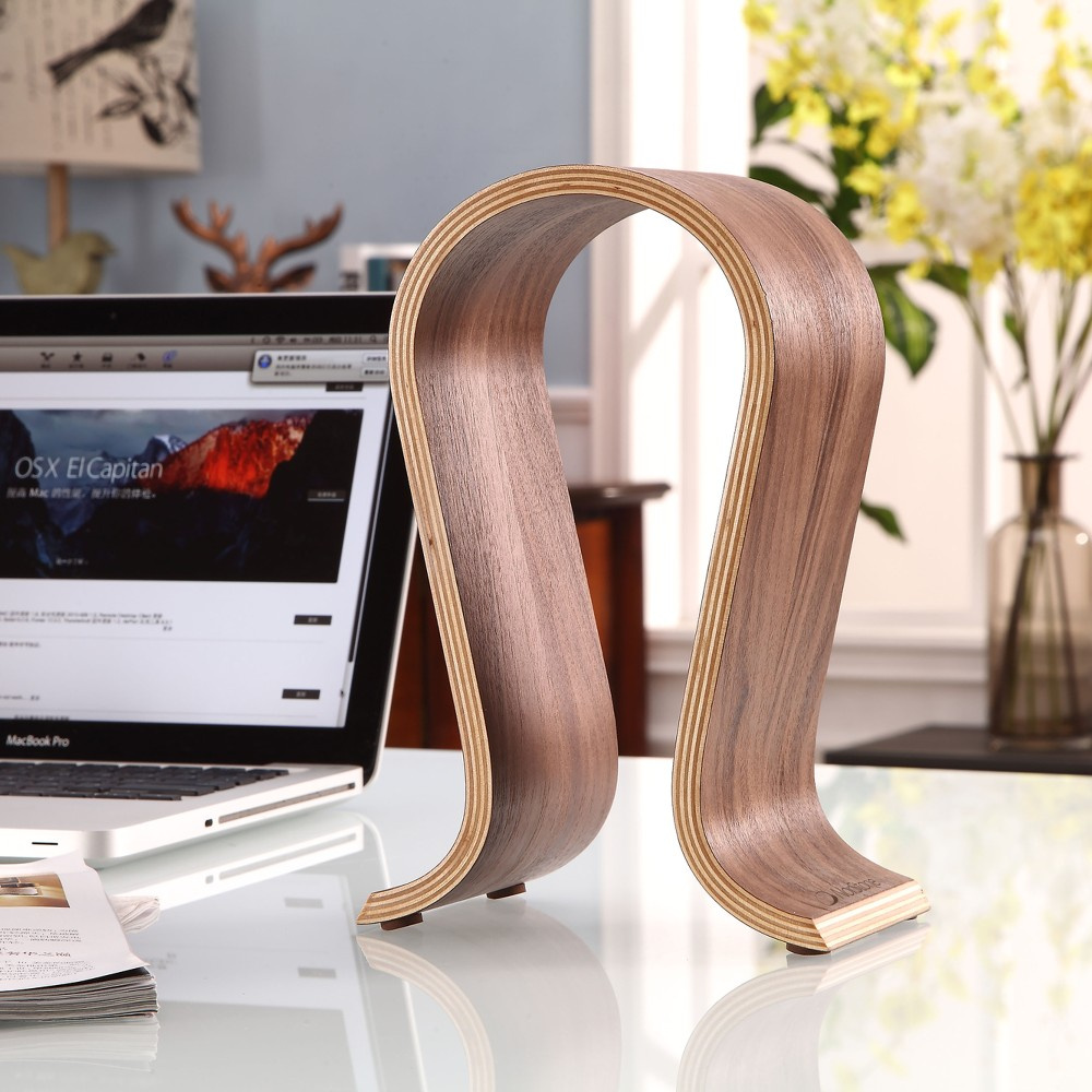 Norstone Wooden Headphone Stand, kuuloketeline pähkinäpuusta