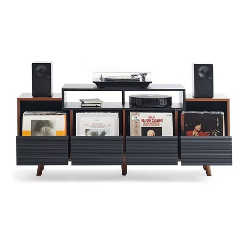 NorStone Oslo Vinyl 1600 mediataso musta/pähkinä