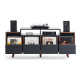 NorStone Oslo Vinyl 1600 mediataso musta/pähkinä NorStone Oslo Vinyl 1600 mediataso musta/pähkinä