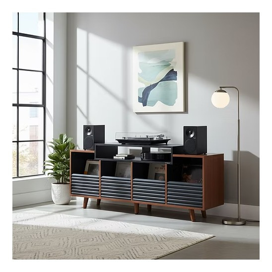 NorStone Oslo Vinyl 1600 mediataso musta/pähkinä