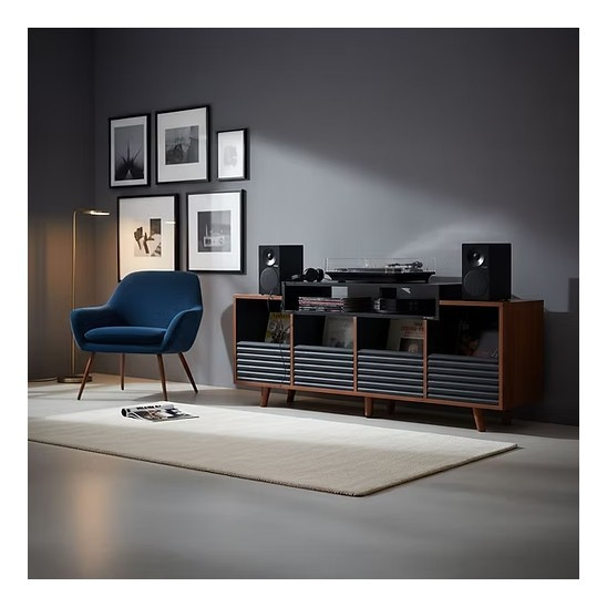 NorStone Oslo Vinyl 1600 mediataso musta/pähkinä