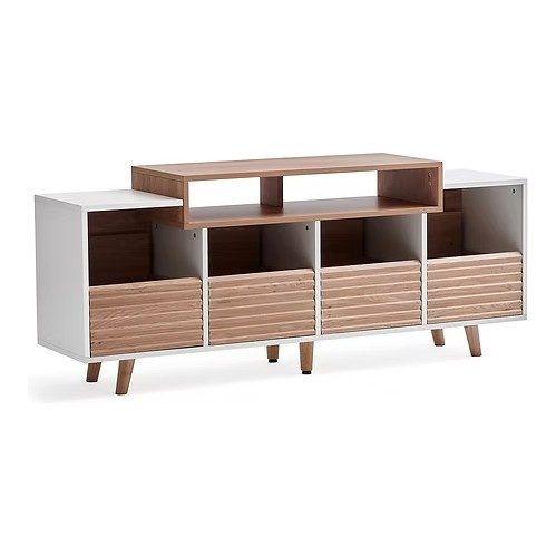 NorStone Oslo Vinyl 1600 mediataso valkoinen/tammi