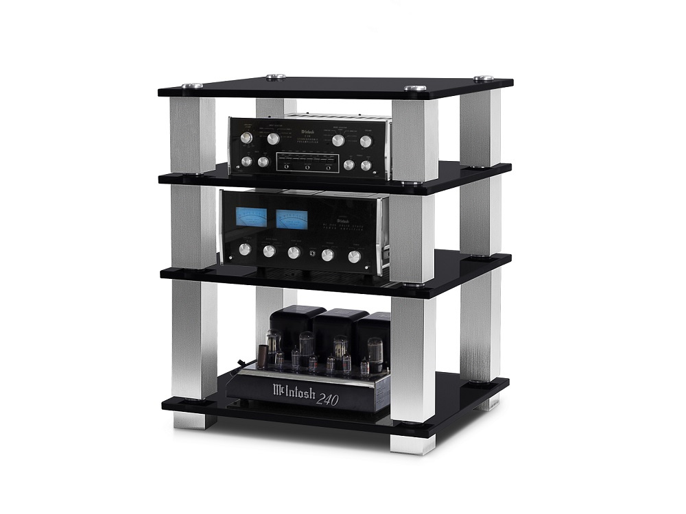 Norstone Square HiFi, rack med fyra plan