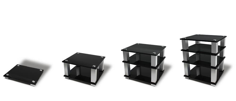 Norstone Square HiFi, rack med fyra plan