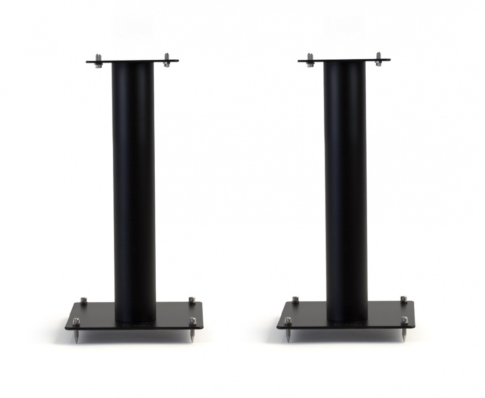 Norstone Stylum 1, högtalarstativ mattsvarta 50 cm höga