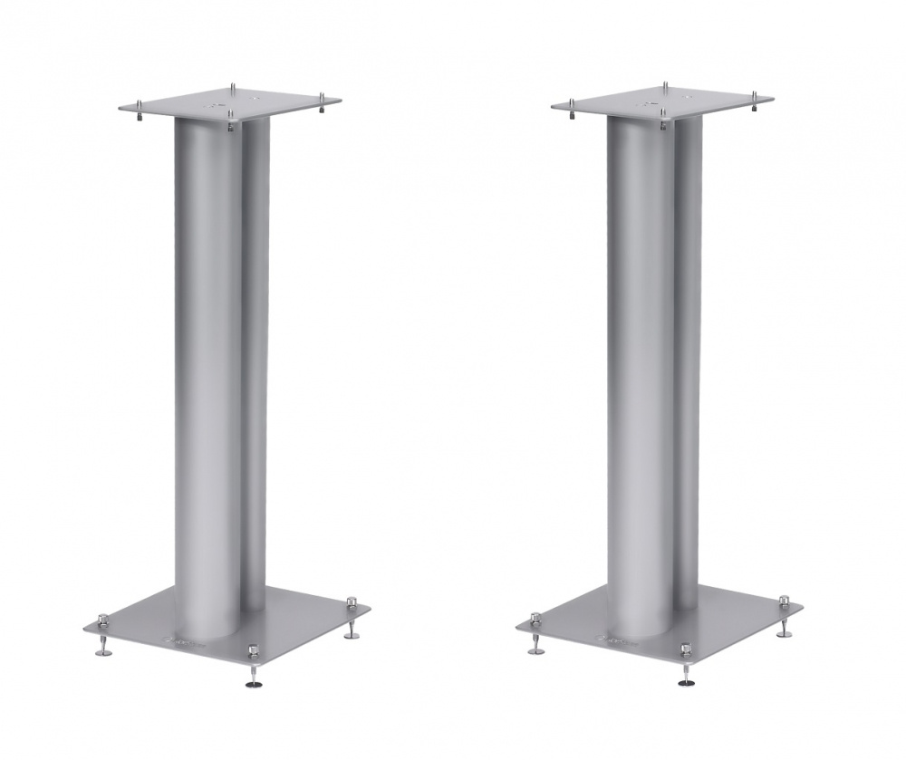 Norstone Stylum 2, högtalarstativ matt silver 60 cm höga