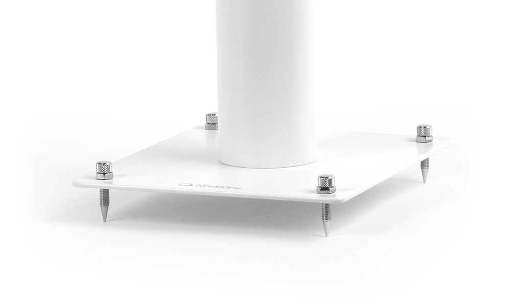 Norstone Stylum 2, högtalarstativ mattvita 60 cm höga
