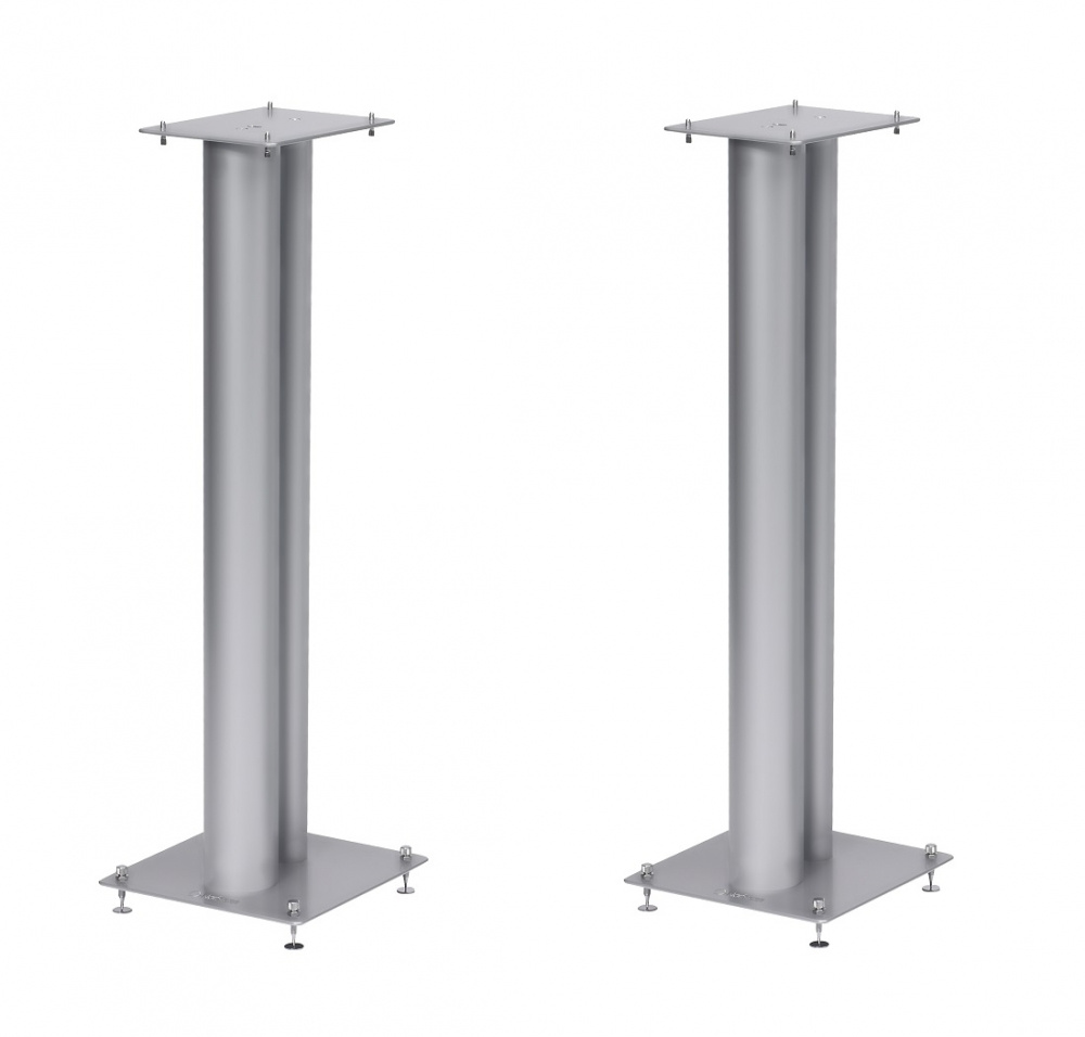 Norstone Stylum 3, högtalarstativ matt silver 80 cm höga