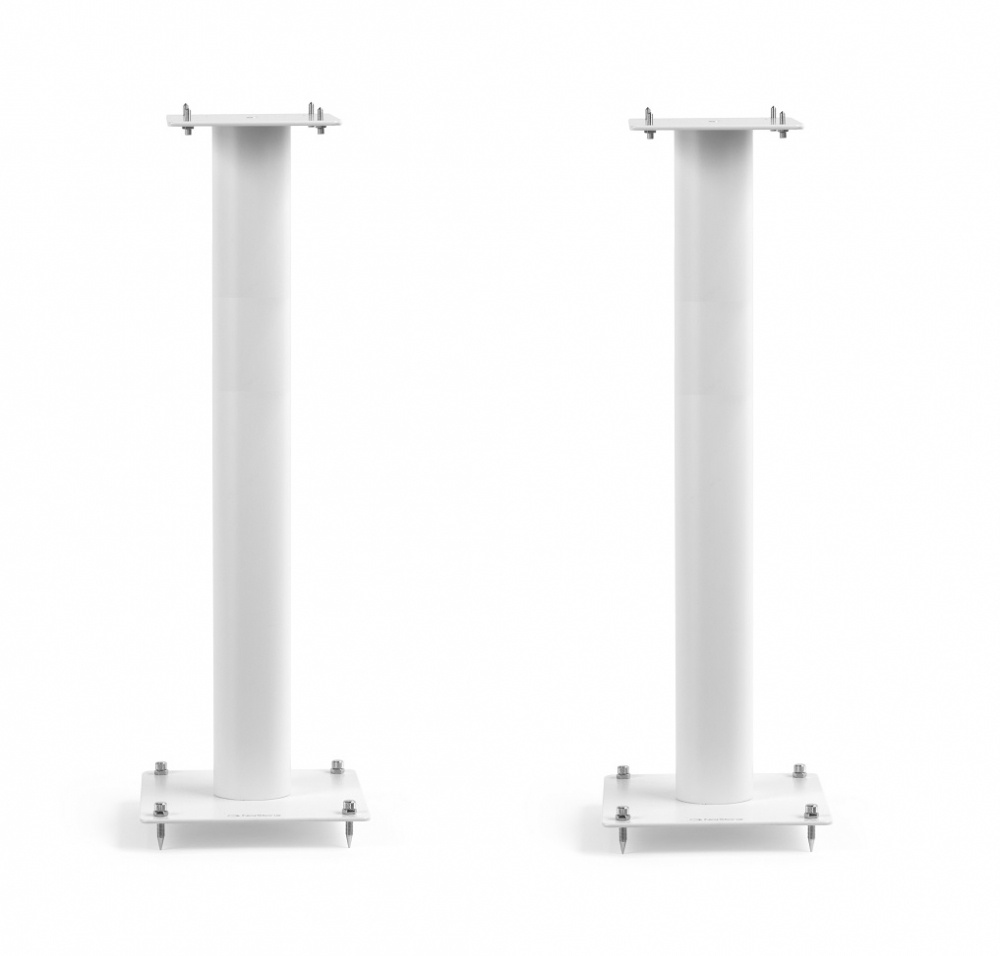 Norstone Stylum 3, högtalarstativ mattvita 80 cm höga