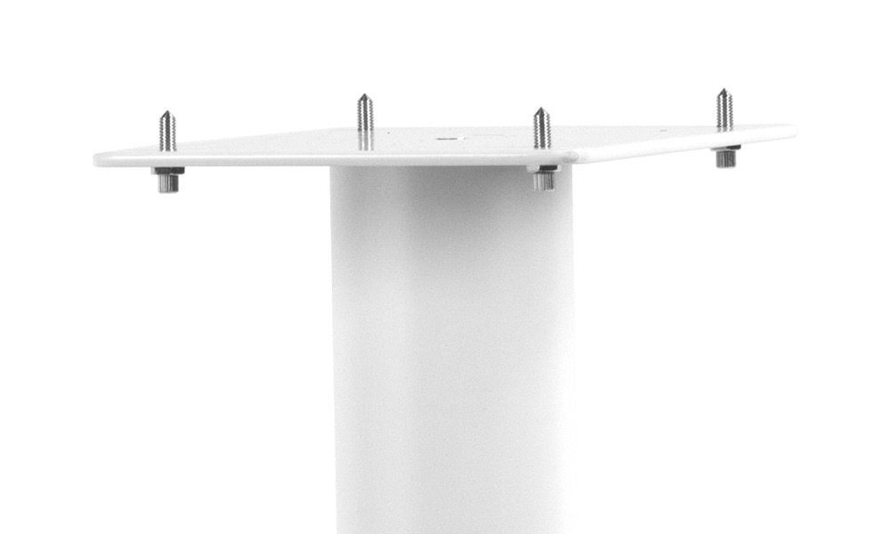 Norstone Stylum 3, högtalarstativ mattvita 80 cm höga