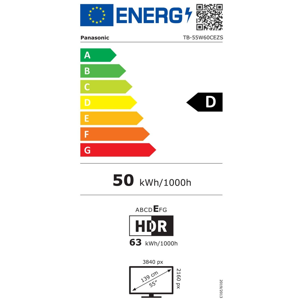 Panasonic TB-55W60CEZS, 55-tuumainen 4K LED-TV TiVolla