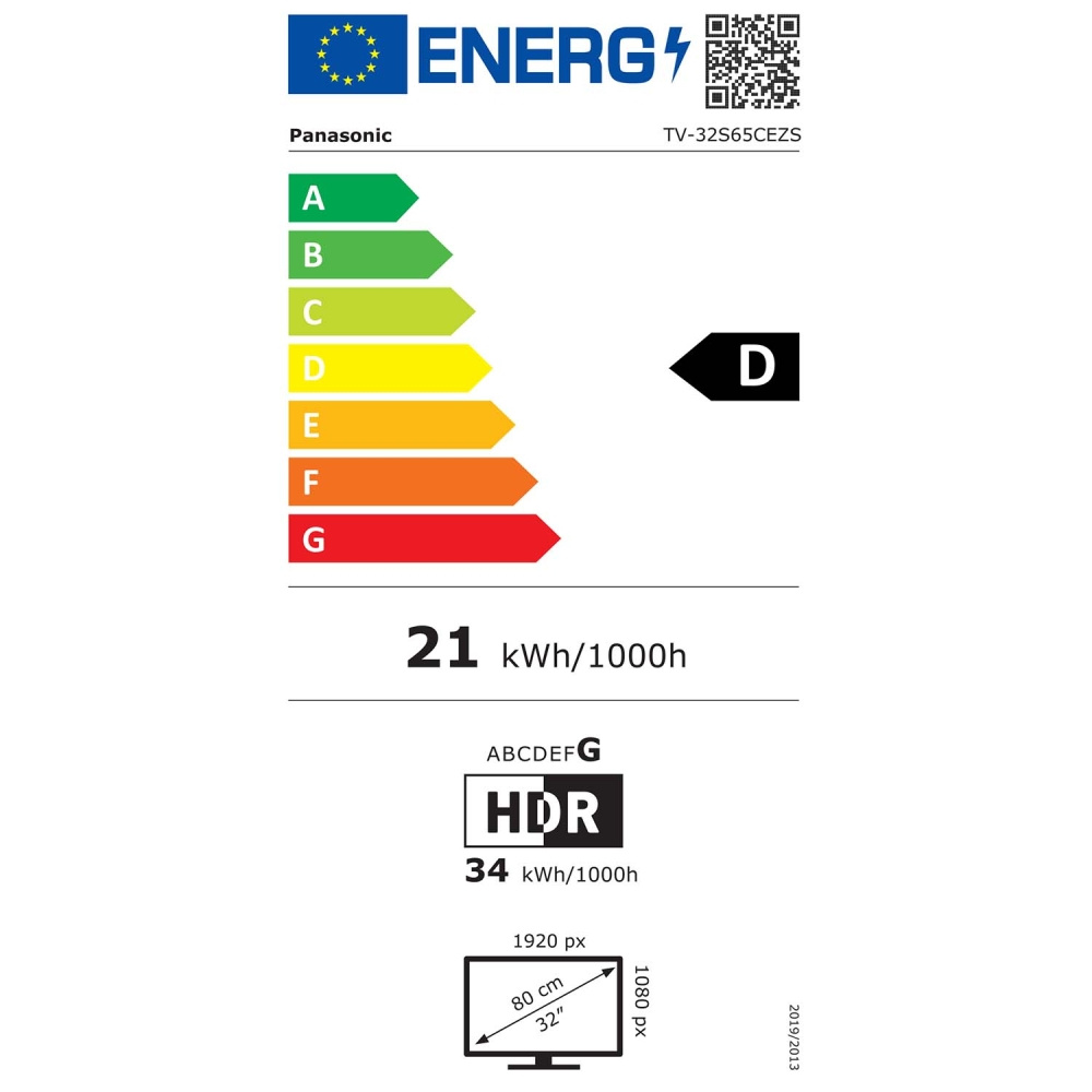 Panasonic TV-32S65CEZS, 32-tuumainen Full HD QLED-TV Fire TV:llä