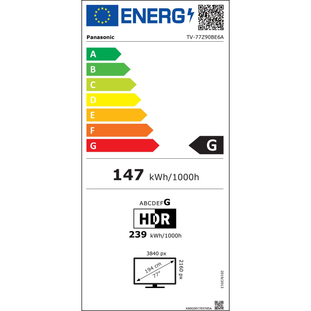 Panasonic TV-77Z90BE6A, 77-tuumainen 4K OLED-TV Fire TV:llä