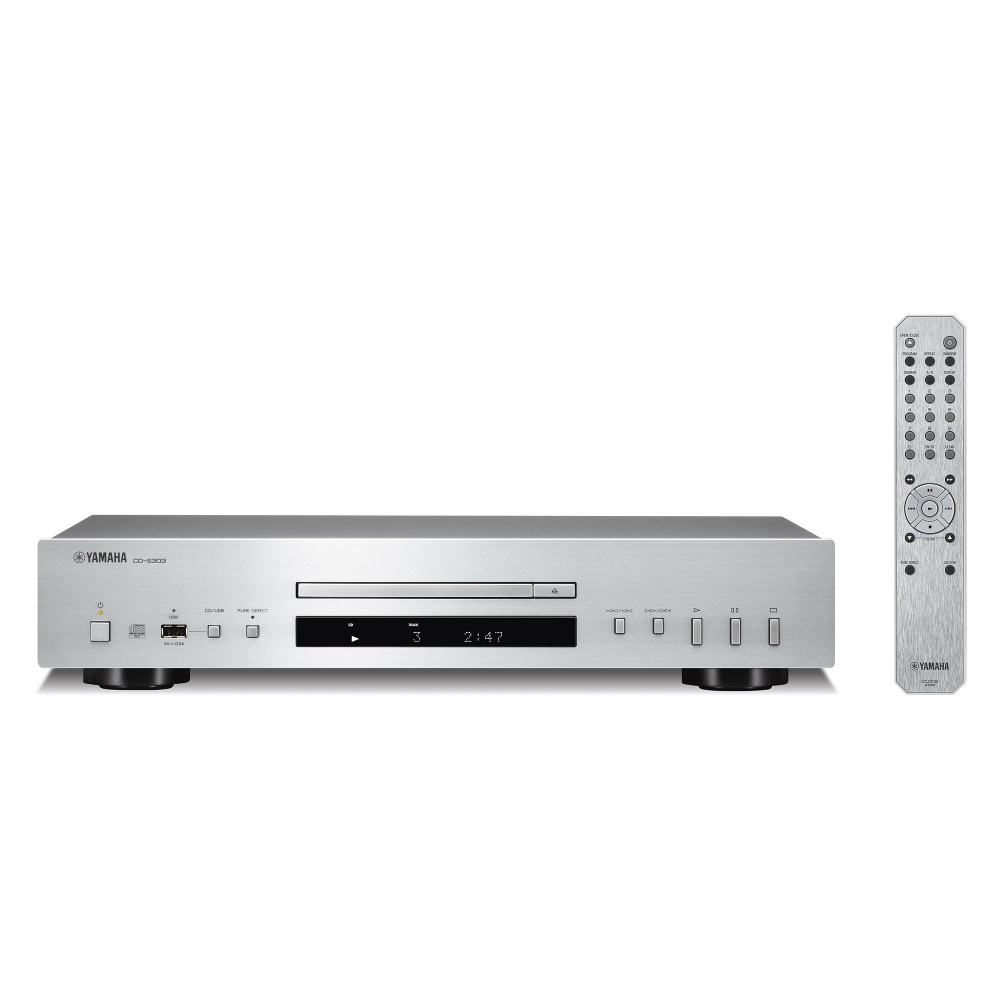 Yamaha CD-S303 CD-spelare med USB, silver