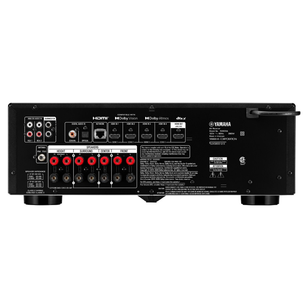 Yamaha RX500A kotiteatterivahvistin, musta