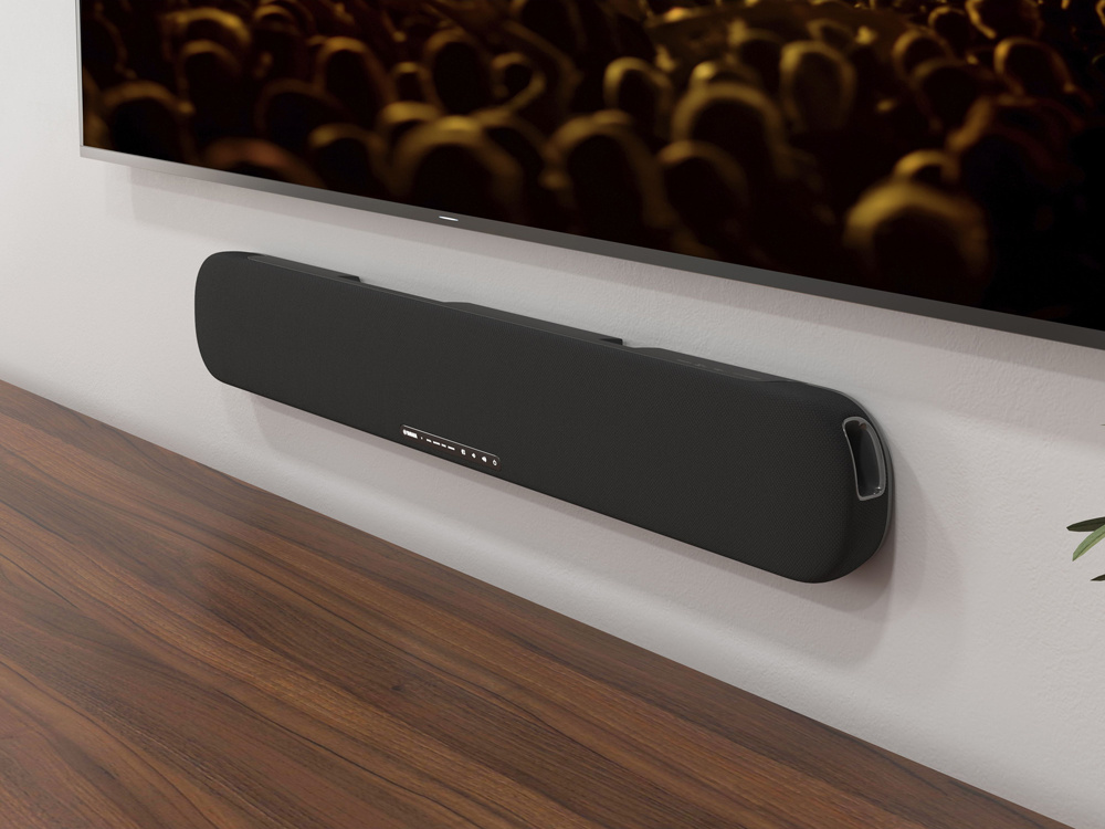Yamaha SR-B20 musta soundbar HDMI ARC:lla, musta