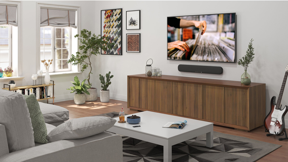 Yamaha SR-B20 musta soundbar HDMI ARC:lla, musta