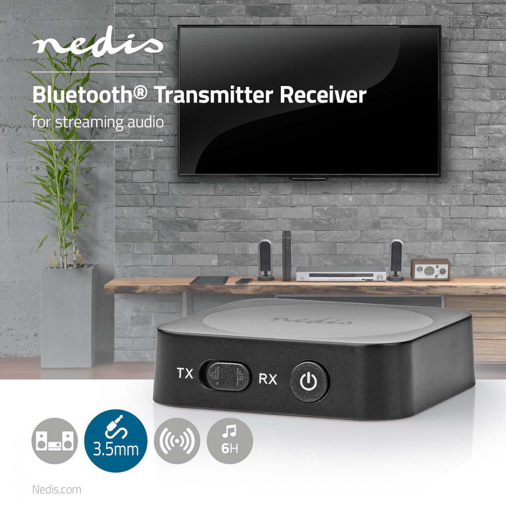Nedis Bluetooth-sändare och mottagare