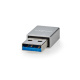 Nedis sovitin, USB-A-uros–USB-C-naaras Nedis sovitin, USB-A-uros–USB-C-naaras