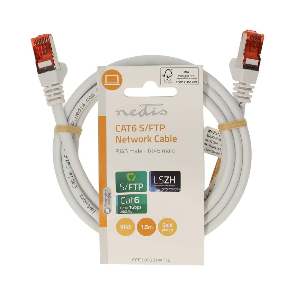 Nedis CAT6 S/FTP-verkkokaapeli, 1,5 metriä