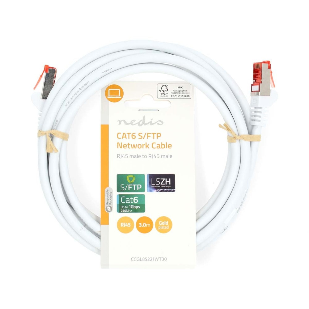 Nedis CAT6 S/FTP-verkkokaapeli, 3 metriä